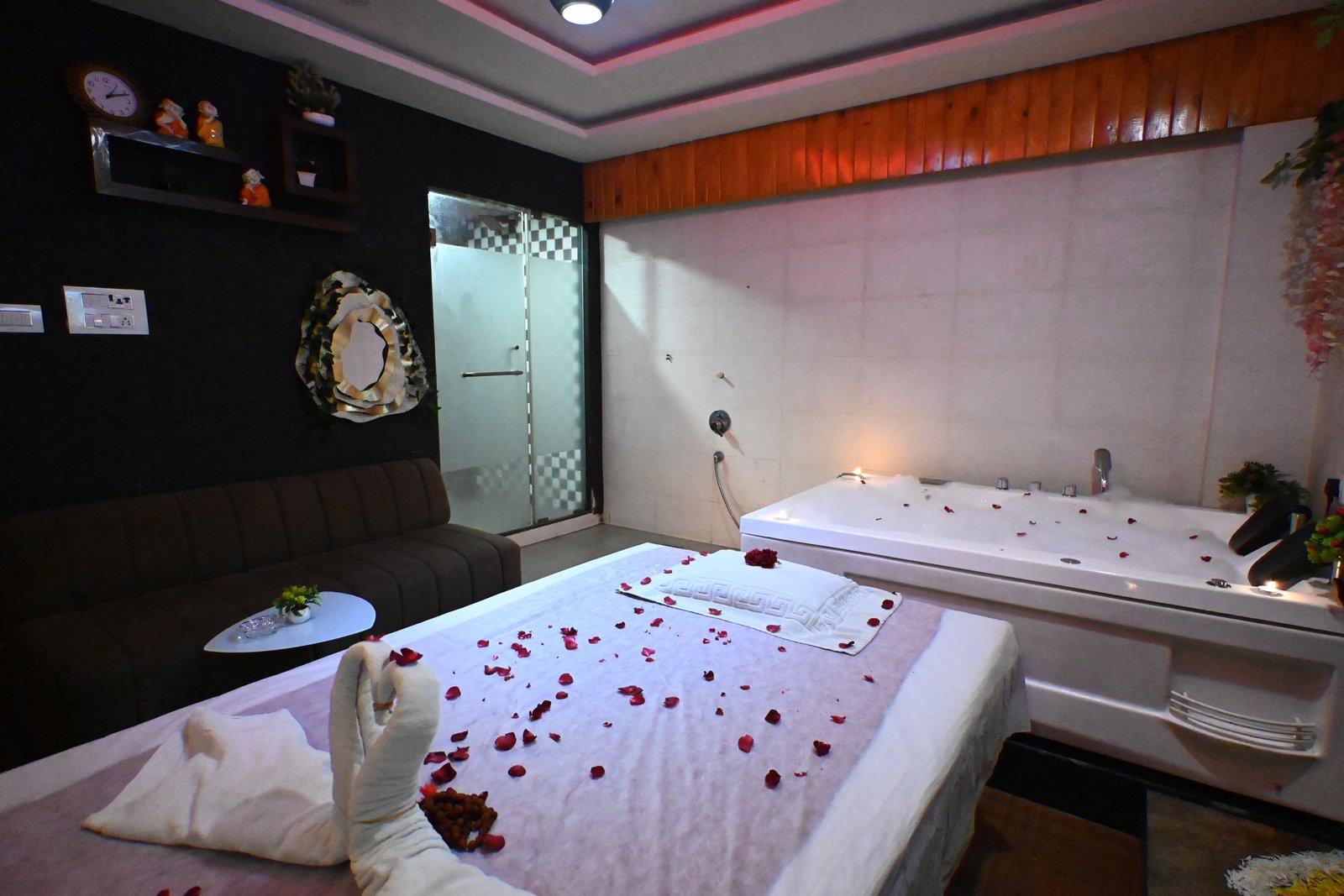 Comfortable massage room at Royal Oak Spa Thane